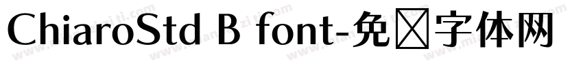 ChiaroStd B font字体转换